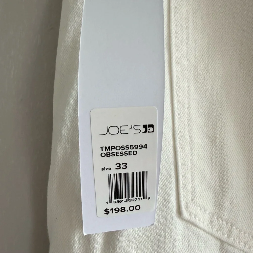 Joe's Jeans High Rise Ankle Vintage Stretch White Jeans Women Size 33 - Picture 11 of 16